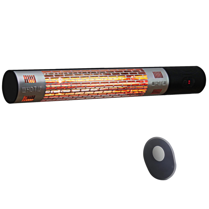 1500W Electric Halogen Heater Garden Warmer Wall Mount Remote Control