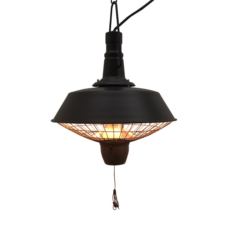 2100W Electric Patio Heater Garden Ceiling Hanging Warmer Halogen Light