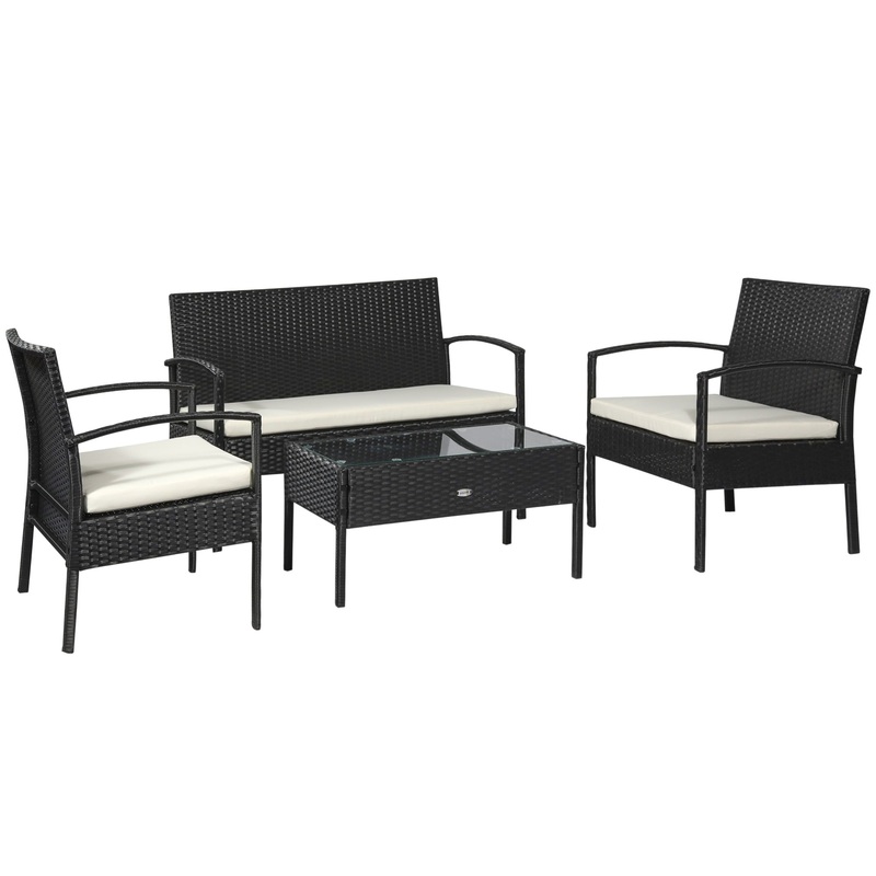 Rattan Set Garden Furniture Outdoor Patio Wicker Weave Chair Table