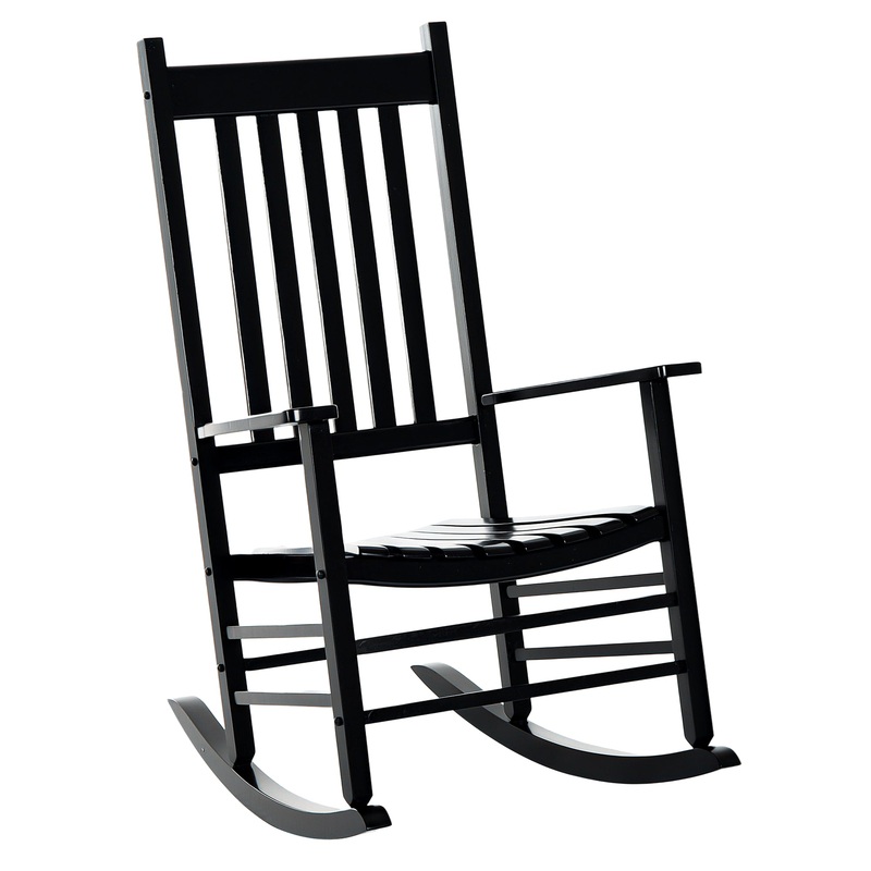 Wooden Garden Rocking Chair Outdoor Furniture Deck Armchair Patio Swing