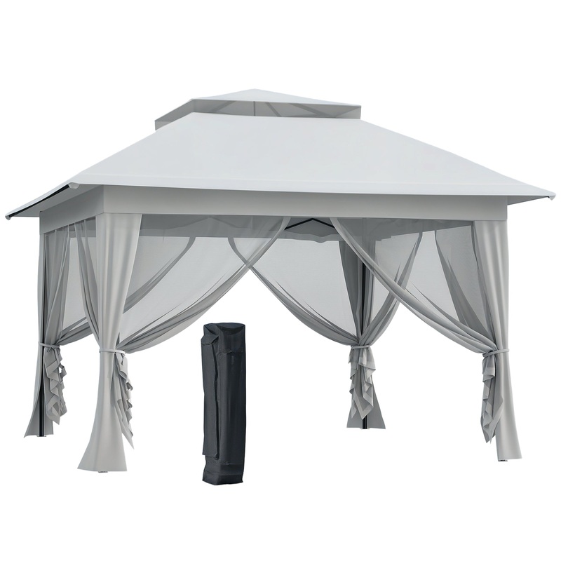 3.6 x 3.6m Pop-up Tent Gazebo Instant Canopy Steel w/ Bag