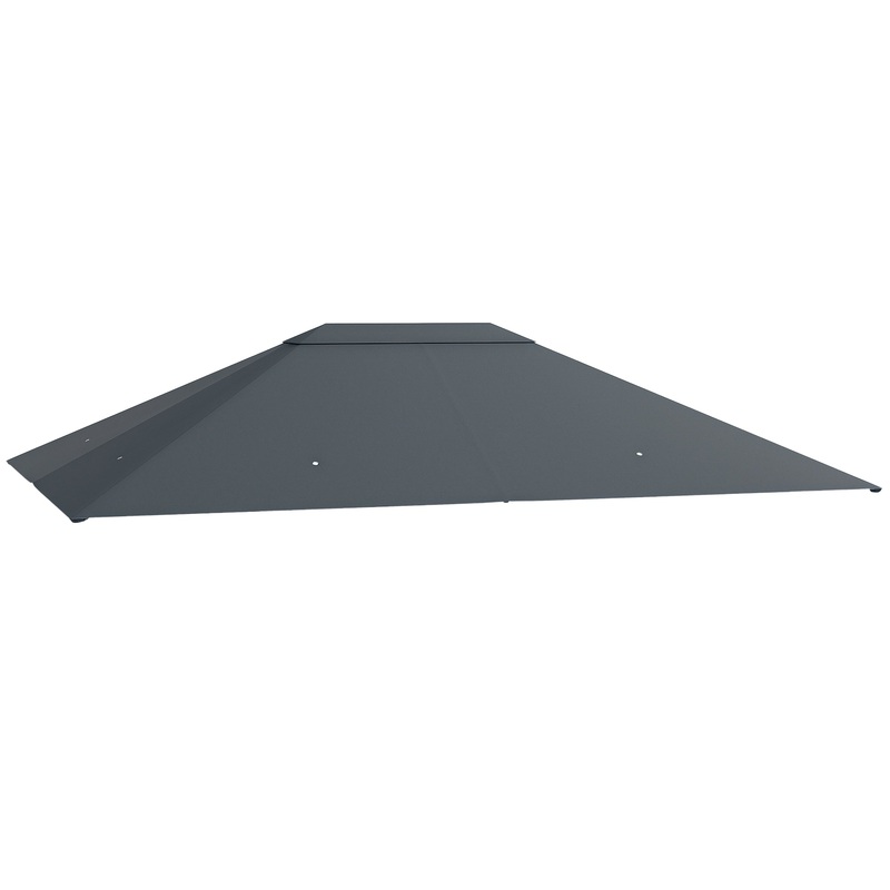 3 x 4m Gazebo Canopy Replacement Gazebo Roof Cover, Dark Grey