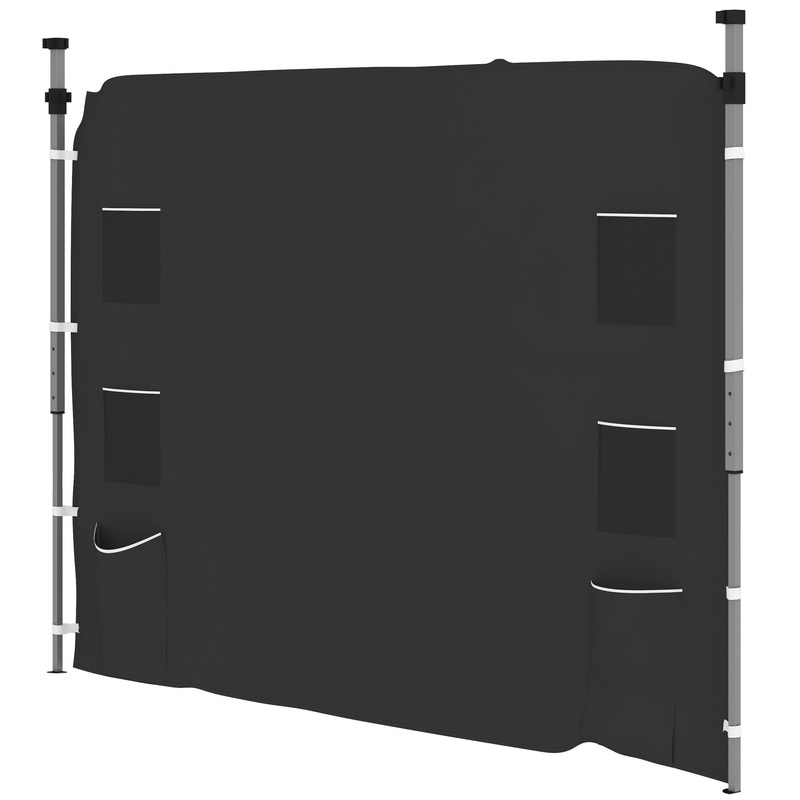 Side Panel for 3×3 m Pop Up Gazebos, 1 Pack Sidewall Only, Black