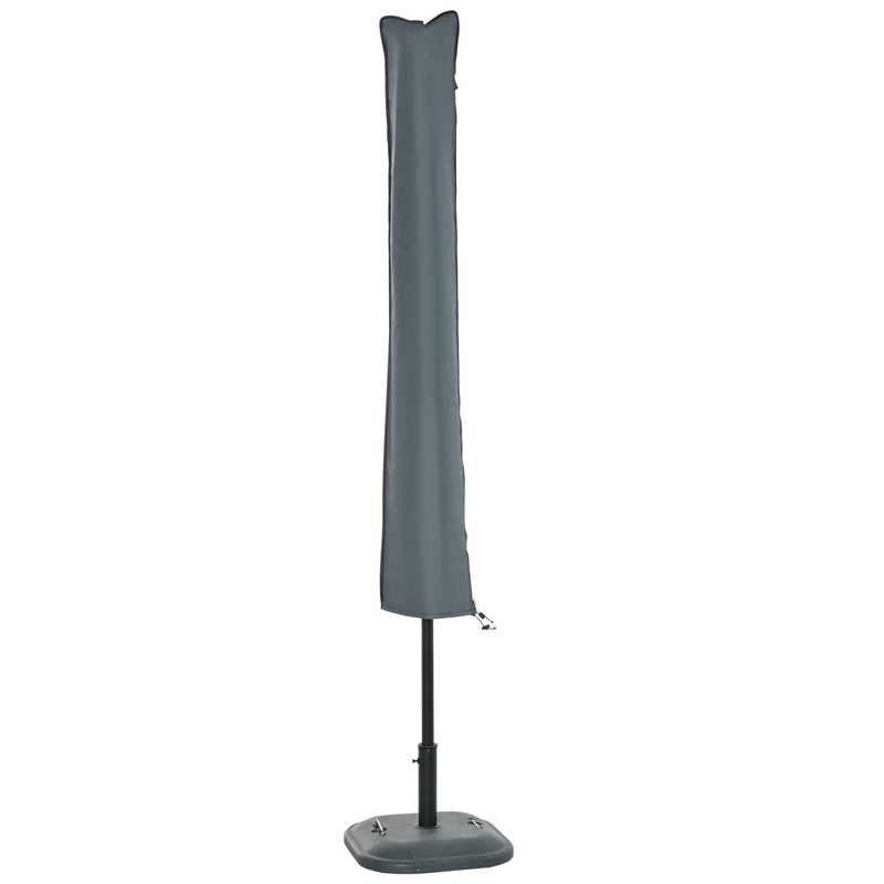 Sun Umbrella Parasol Cover Waterproof Weatherproof Outdoor Courtyard