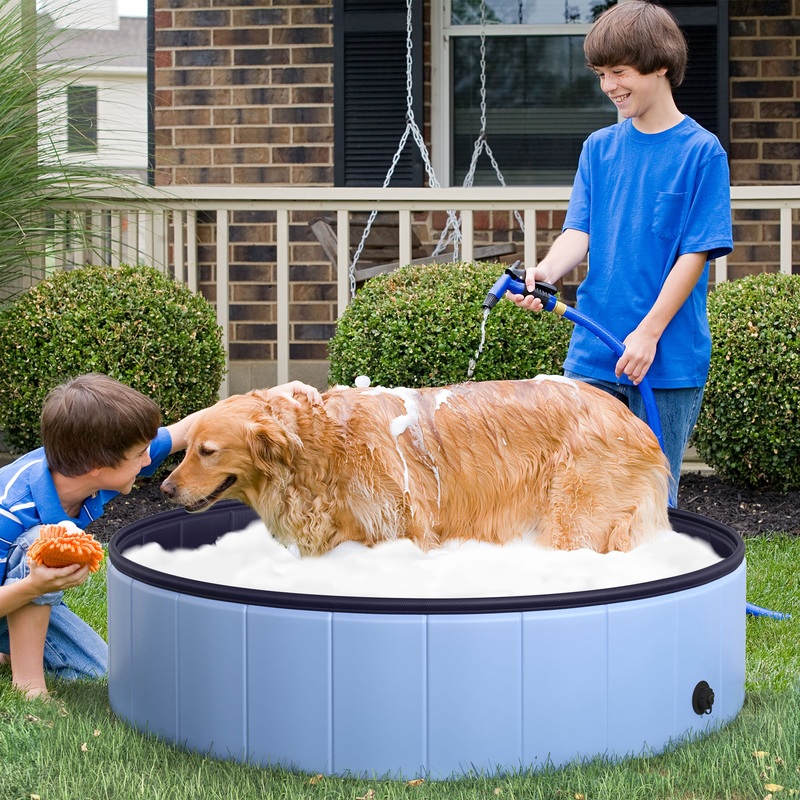 Pet Swimming Pool – Non-slip foldable dog pool that sets up in minutes