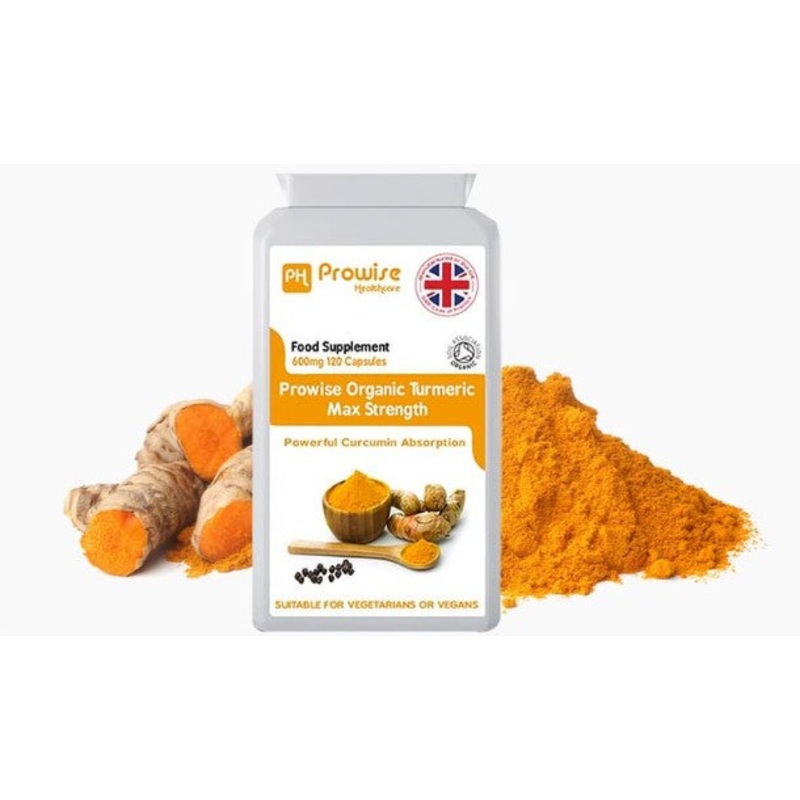 Turmeric & Black Pepper Max Strength Supplements – Natural Anti-Inflammatory & Antioxidant Properties