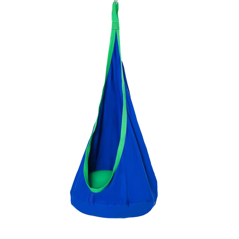Swing Seat Hammock, 70 x 150H cm-Blue