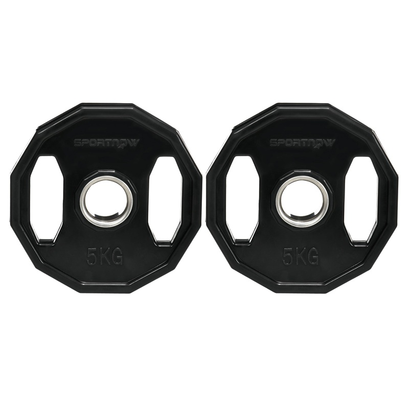 Olympic Weight Plates Set with 2/5cm Holes for Home Gym, 2 x 5kg
