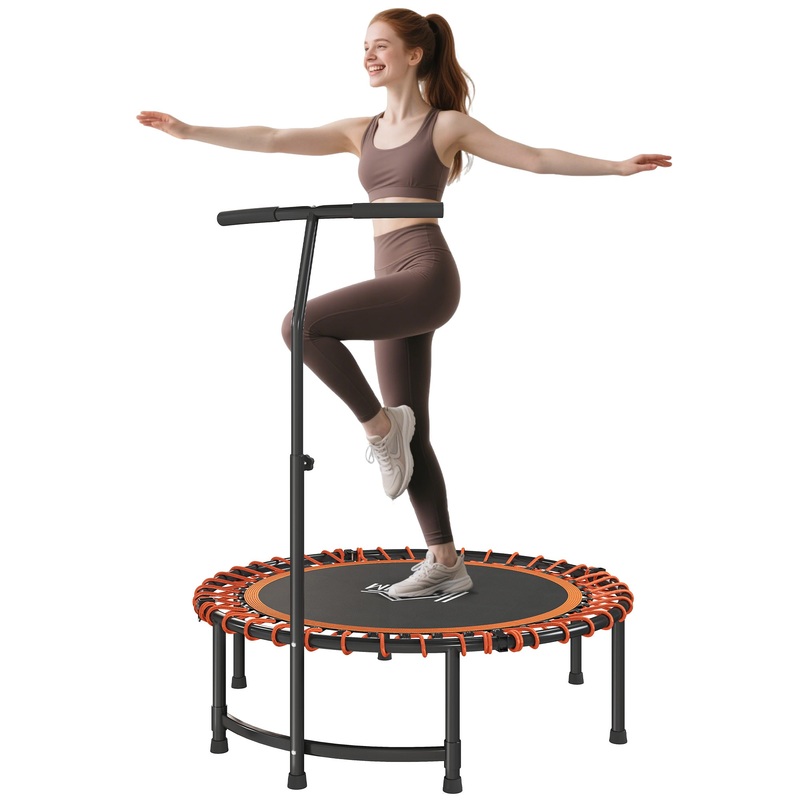 Trampoline Outdoor Bouncer Jumper Adjustable Handle, Orange
