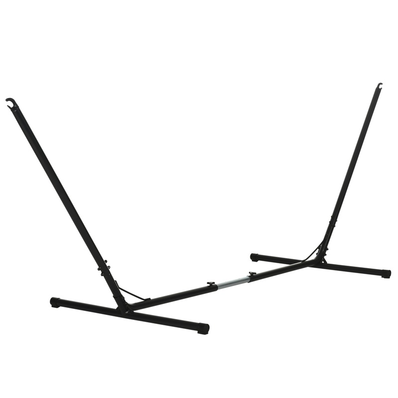 3.13.8m Adjustable Universal Hammock Stand Metal Frame Garden Camping Picnic Outdoor Patio Replacement  Stand Only