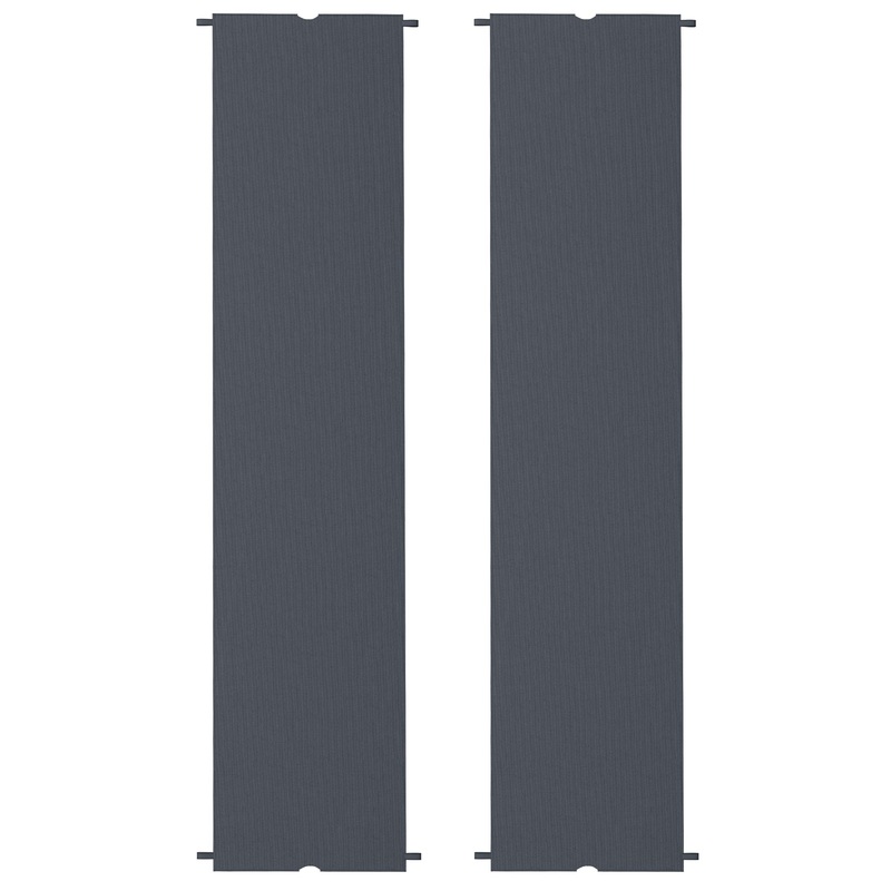 2 Pcs UV Protection Pergola Replacement Canopy, Pergola Shade Cover, Easy to Install, for 3 x 3(m) Pergola, Grey