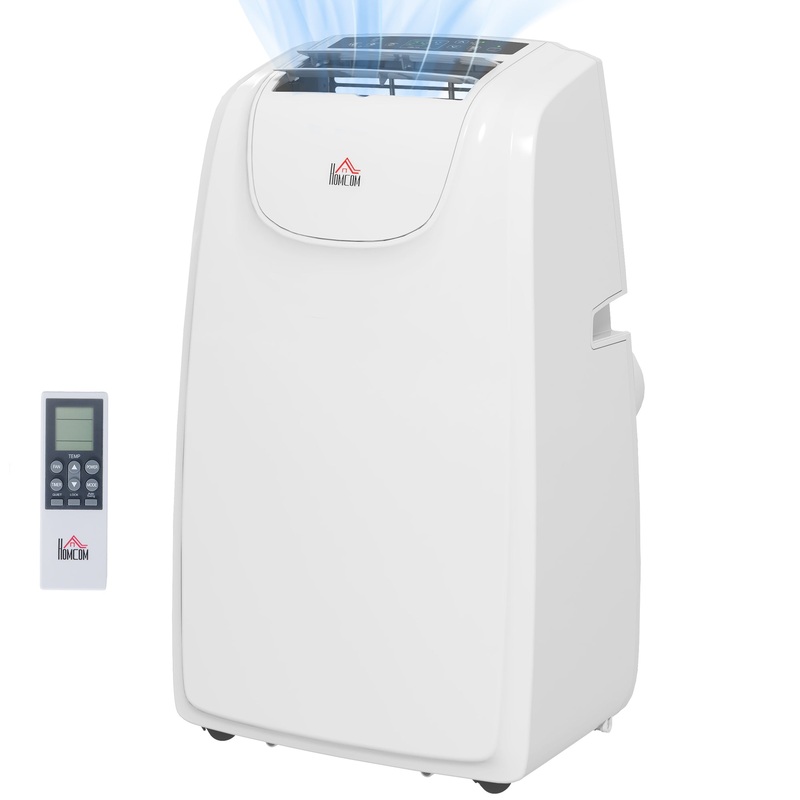 12,000 BTU Mobile Air Conditioner for Room up to 28m, with Dehumidifier, Quiet Mode, 24H Timer, Wheels, Child Lock