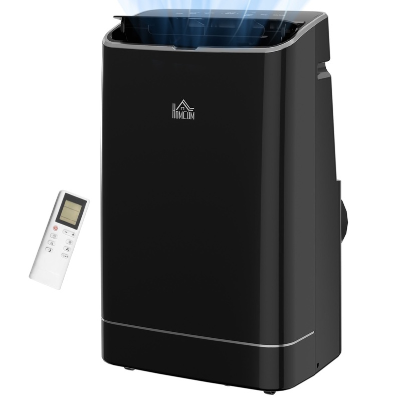 14,000 BTU Mobile Air Conditioner, 35m, Smart Home WiFi, with Dehumidifier, Fan, 24H Timer, Window Kit, Black