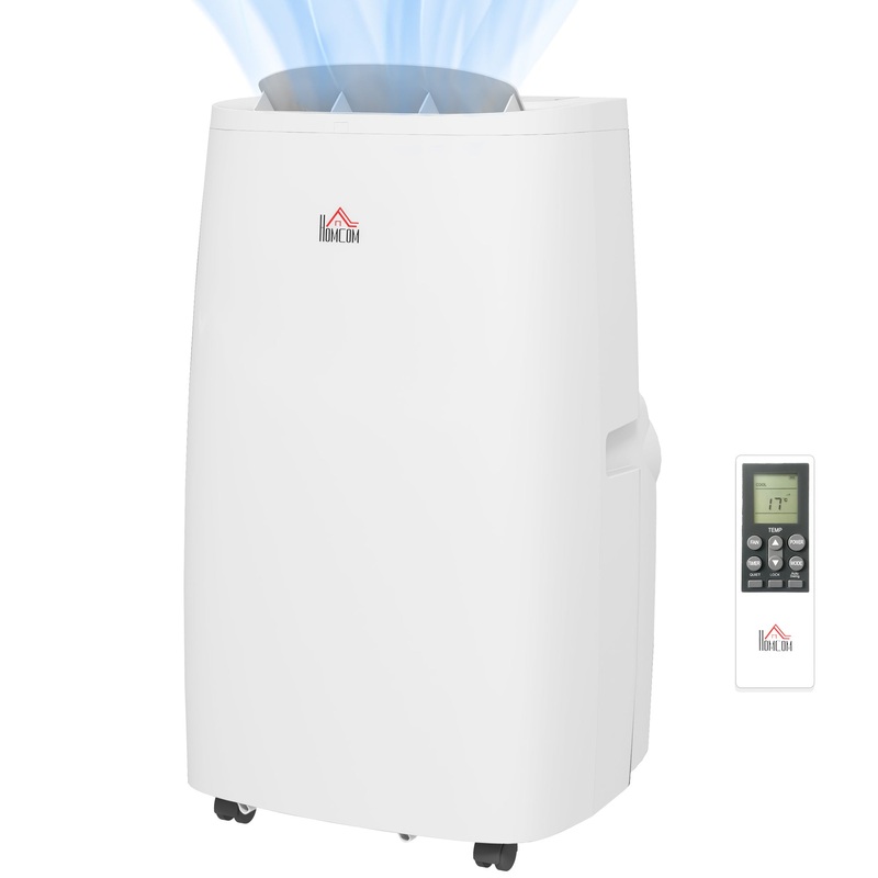 14,000 BTU Mobile Air Conditioner for Room up to 40m, with Dehumidifier, 24H Timer, Wheels, Window Mount Kit