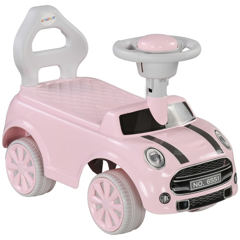 Ride On Car Foot To Floor Sliding Car w/ Air Horn – Pink