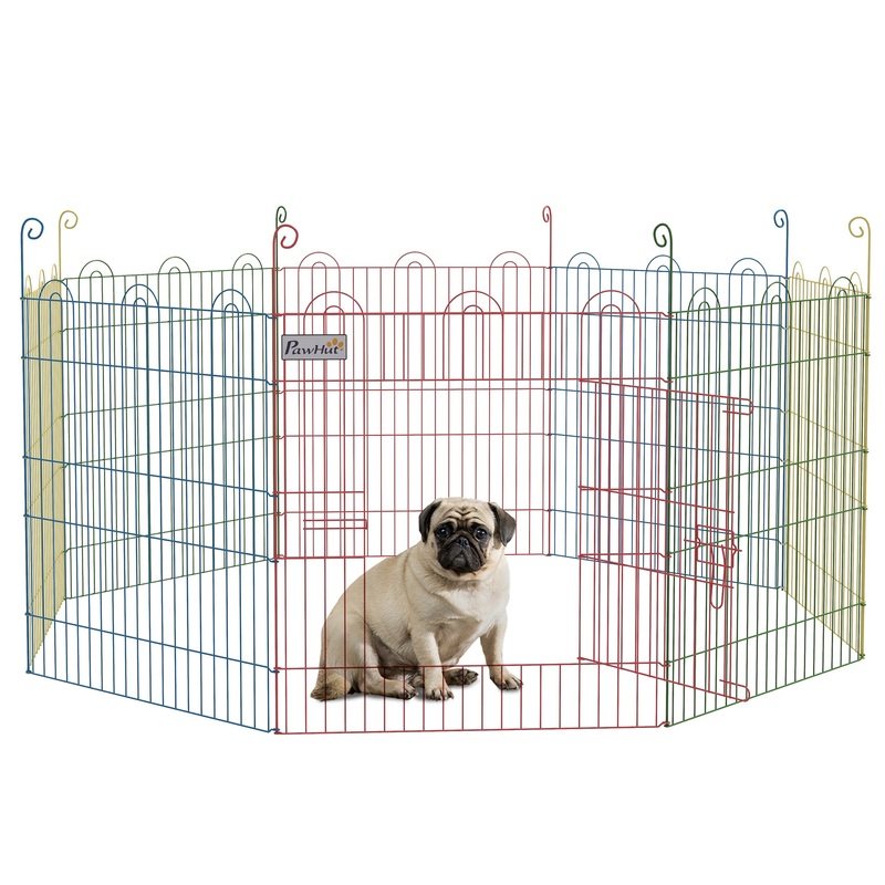 Pet Playpen Dog Puppy Crate Kennel w/ Door, 60H x 156cm