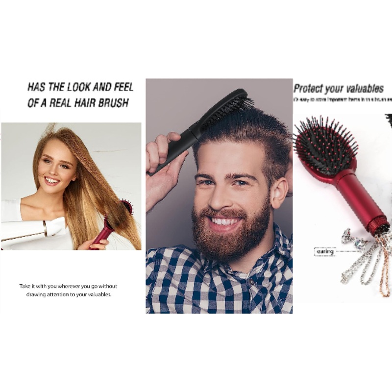 Secret Hair Brush – Brush that doubles up as a secret compartment