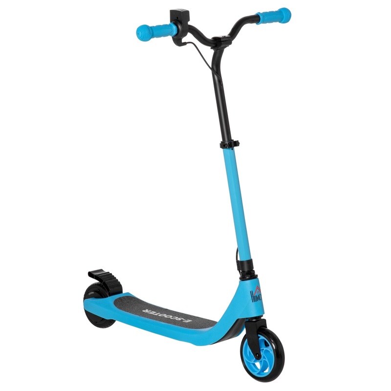 120W Electric Scooter w/ Battery Level Display, Rear Break – Blue