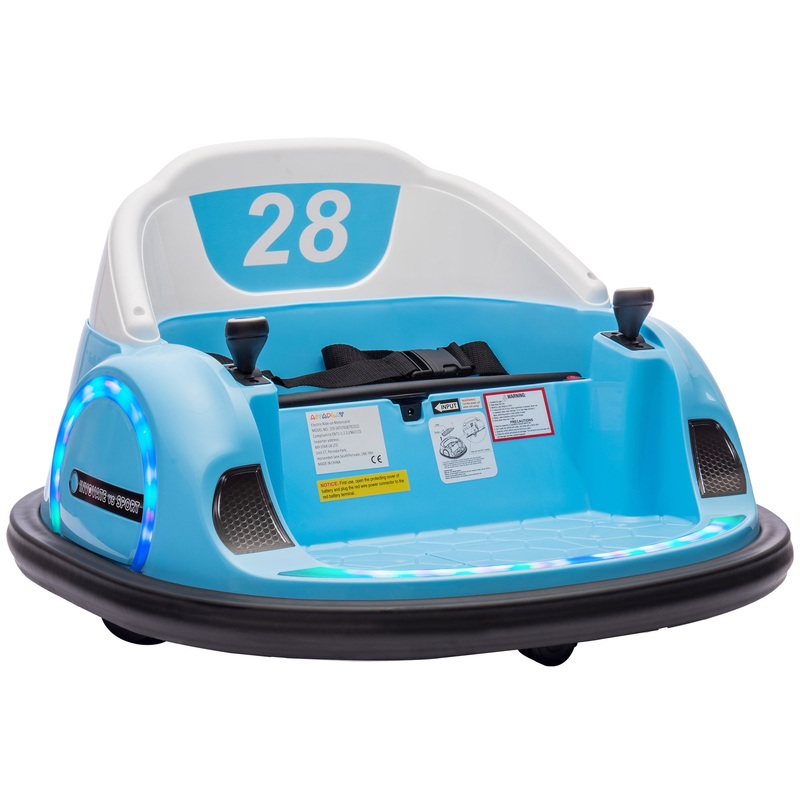 360 Rotation 12V Kids Bumper Car w/ Remote Control 370-347V70LB