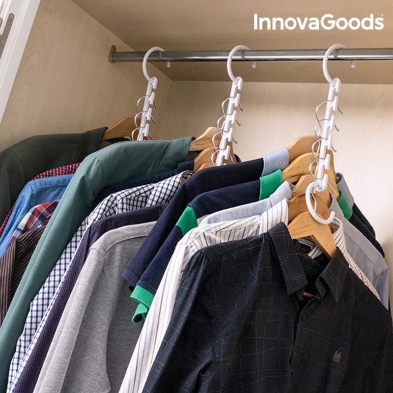 Wardrobe Hanger Organiser For 40 Garments! A Simple, Practical & Economical Solution To Optimise Your Wardrobe Organisation! Now Only 7.95