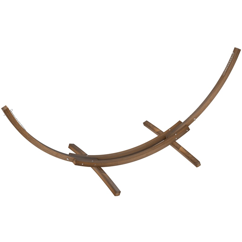 3(m) Wooden Hammock Stand for Garden, Patio, Brown