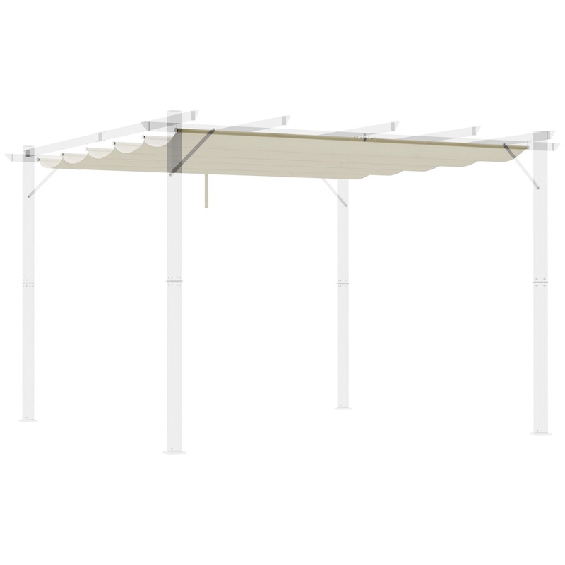 Pergola Shade Cover Replacement Canopy for 3 x 3(m) Pergola, Cream