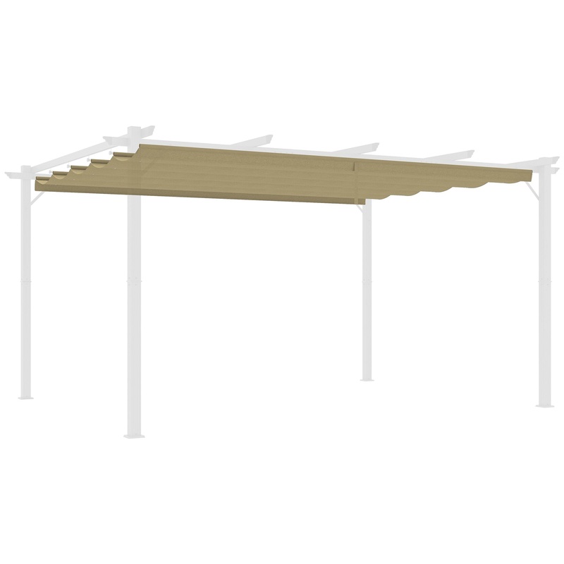 Pergola Shade Cover Replacement Canopy for 4 x 3(m) Pergola, Tan