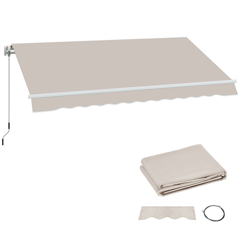 Replacement Canopy for 3 x 2.5 m Awning (Fabric Only), Cream White