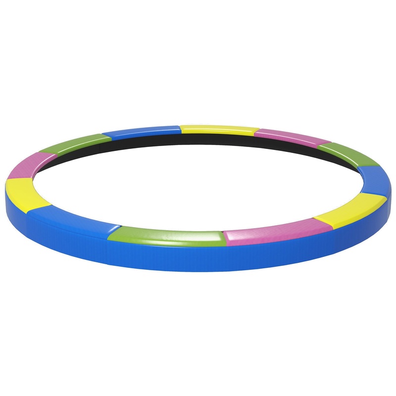 12FT Trampoline Pad Spring Cover, Waterproof, Multi-Colored