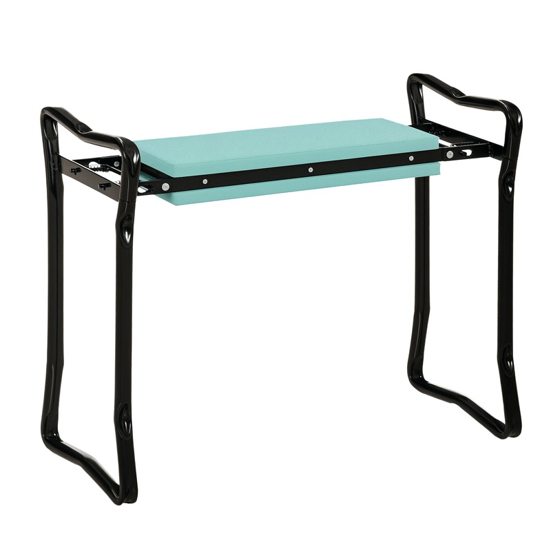 2 In1 Folding Garden Kneeler Foam Chair Pad Support Bench, Green