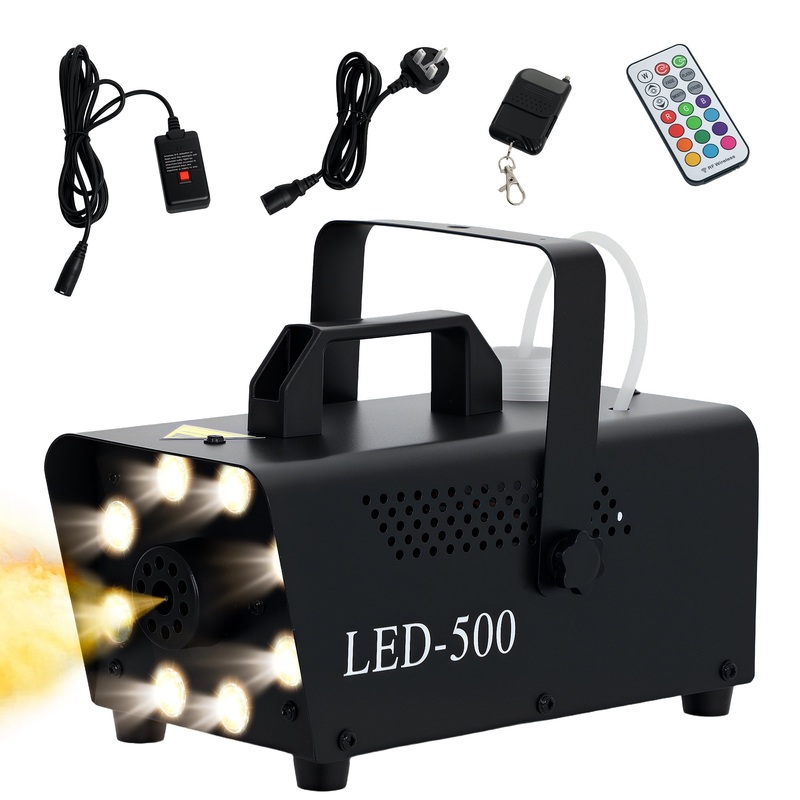 Smoke Machine with 3 RGB LED Lights 2000CFM Fog Machine with Remote Controls