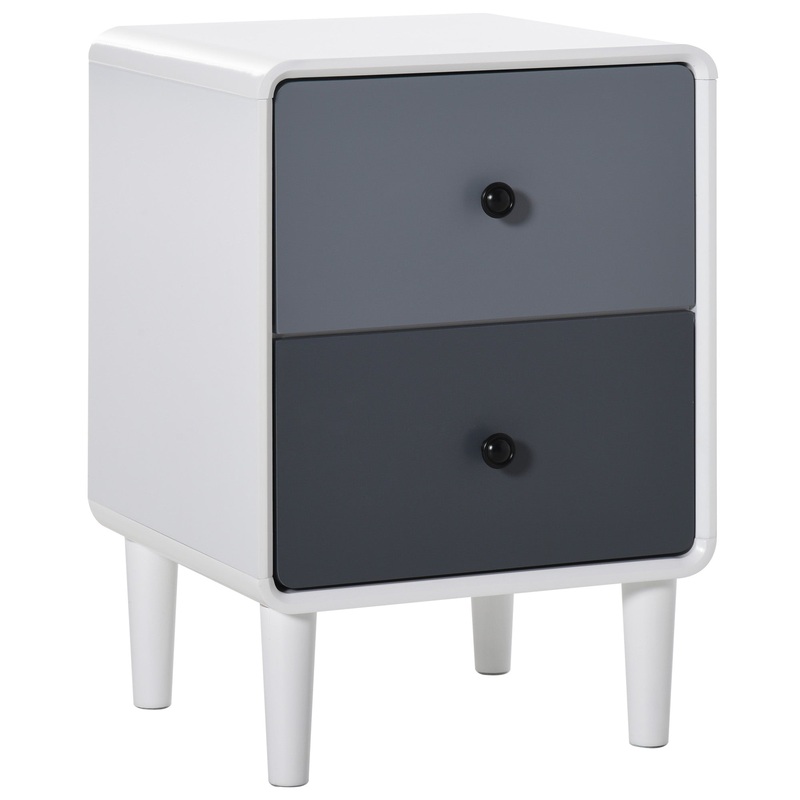 Nordic Side Cabinet Nightstand Organizer with Drawer Bedroom, Living Room