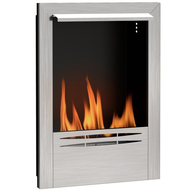 Stainless Steel Bioethanol Fire, Indoor Ethanol Fireplace Insert