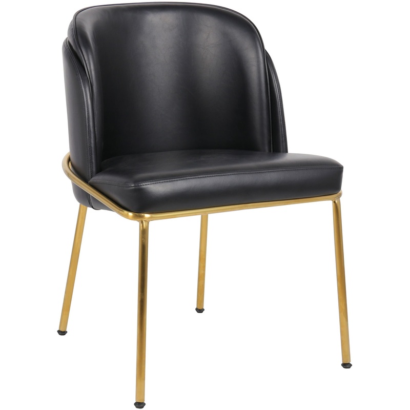 Jagger – Dining Chair (Set of 2) – Black – Faux Leather