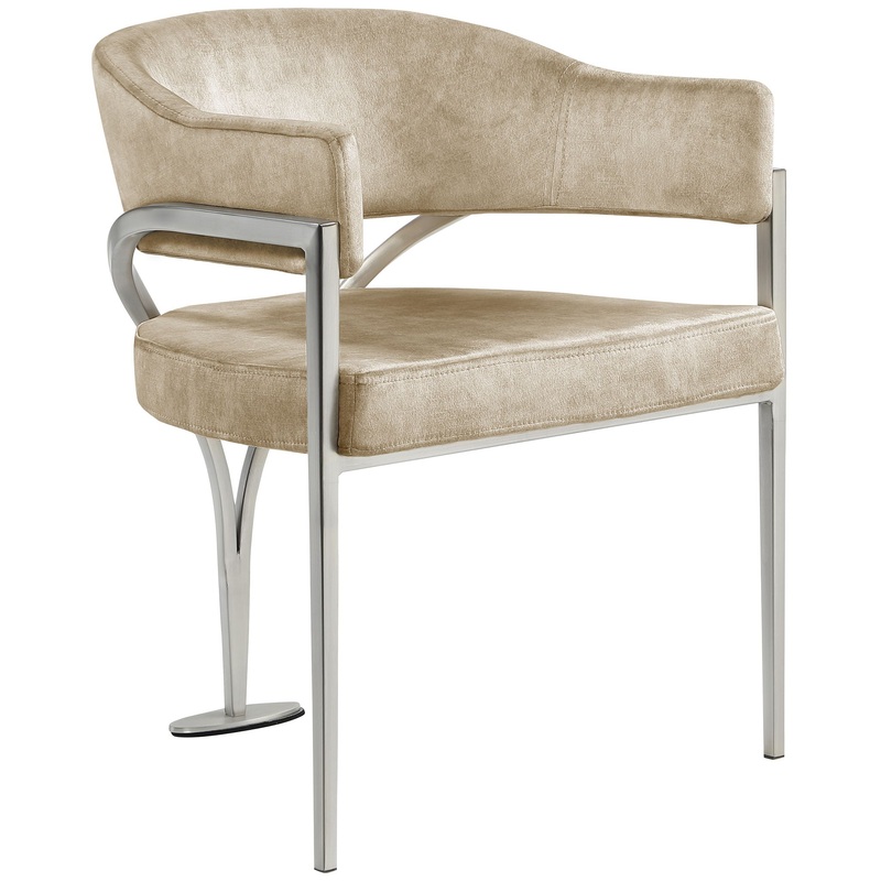 Madelyn – Dining Chair (Set of 2) – Beige – Fabric