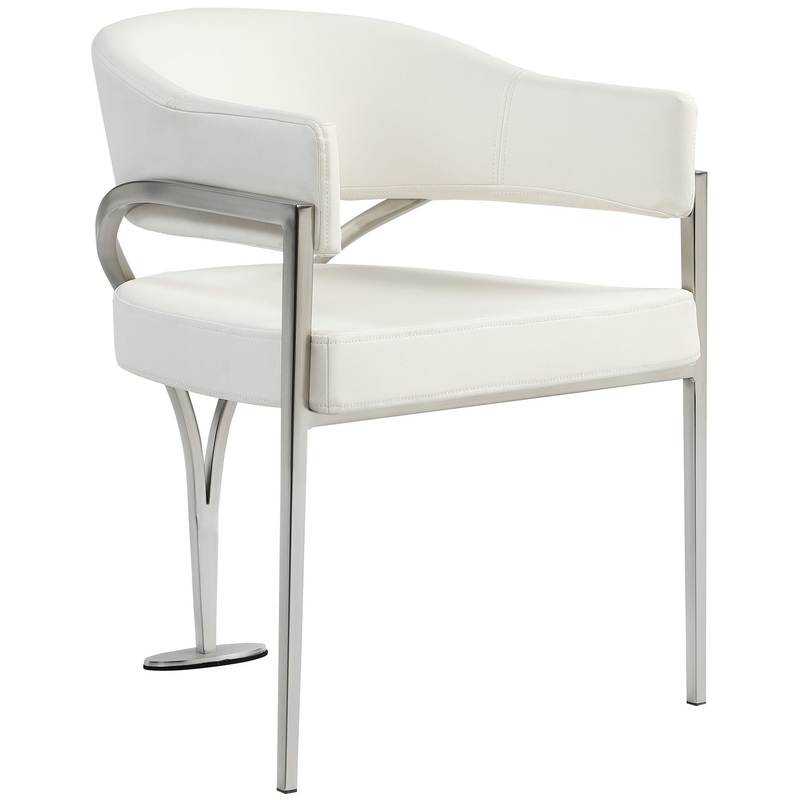 Madelyn – Dining Chair (Set of 2) – Cream – Faux Leather