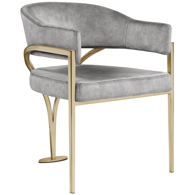 Madelyn – Dining Chair (Set of 2) – Gray – Fabric