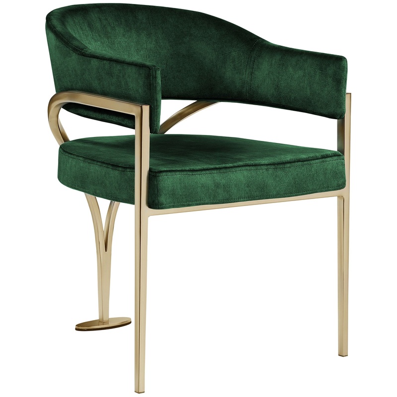 Madelyn – Dining Chair (Set of 2) – Green – Fabric