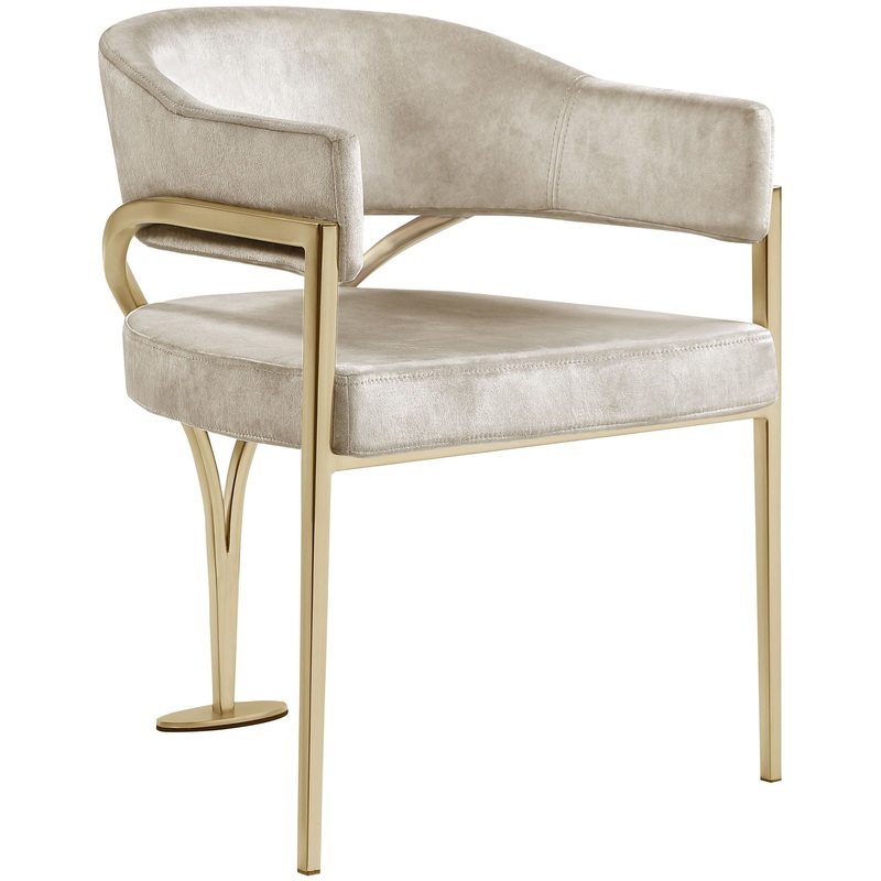 Madelyn – Dining Chair (Set of 2) – Stone – Fabric
