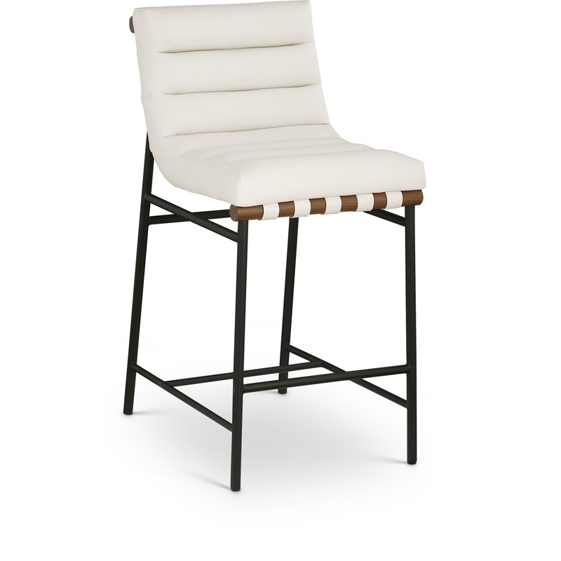 Burke – Counter Stool|Black|Beige|Dark Brown|White|Green|Light Brown|Faux Leather|Fabric
