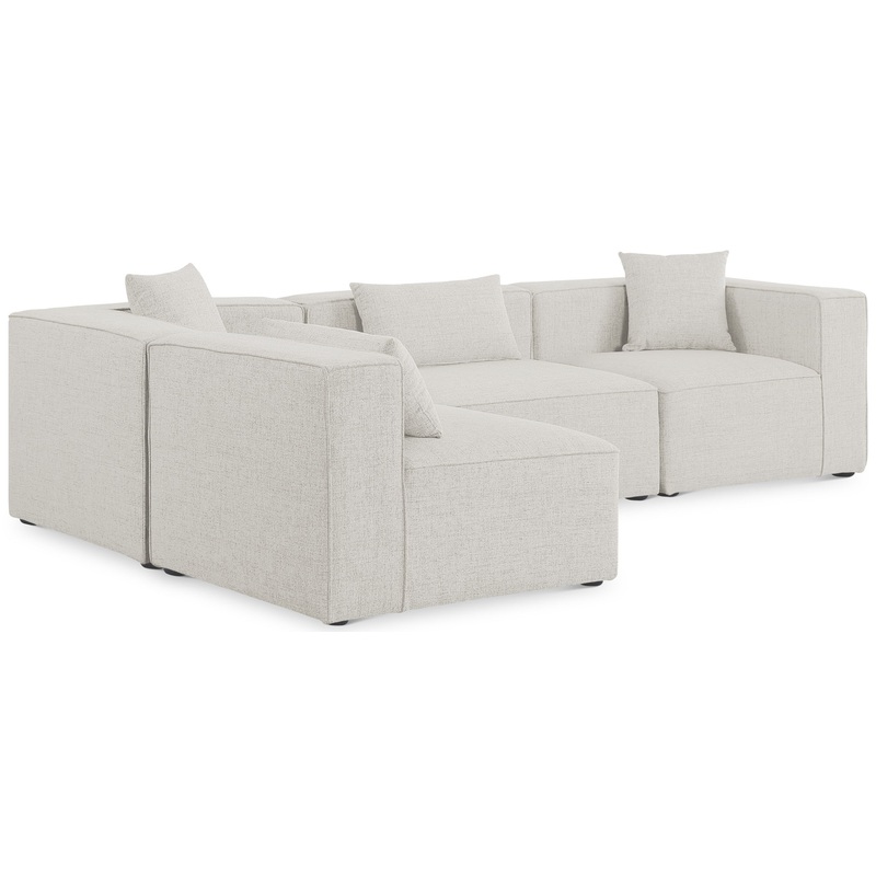 Cube – Linen 4 Piece Modular Corner Sectional