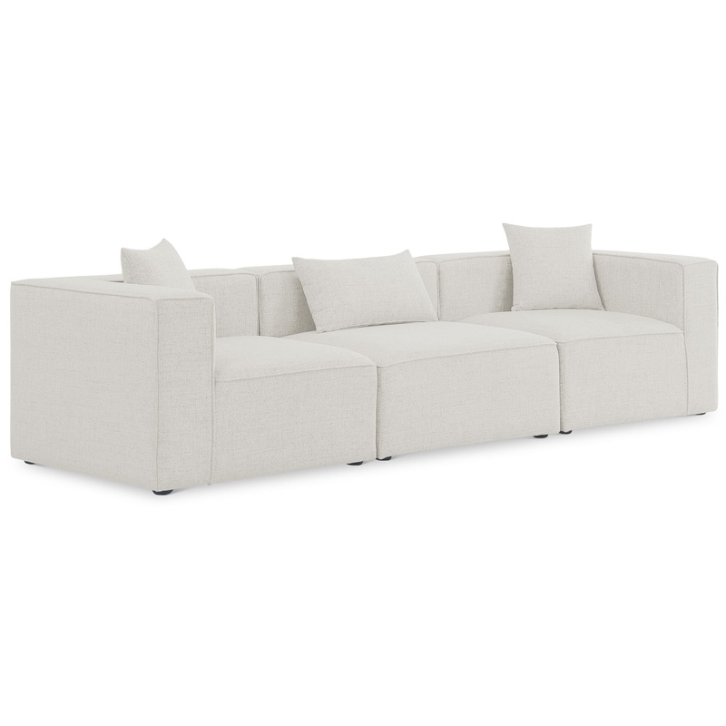 Cube – Linen Modular 3 Seat Sofa