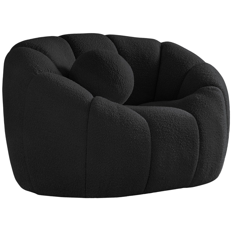 Elijah – Boucle Chair|Black|Gray|Beige|Green