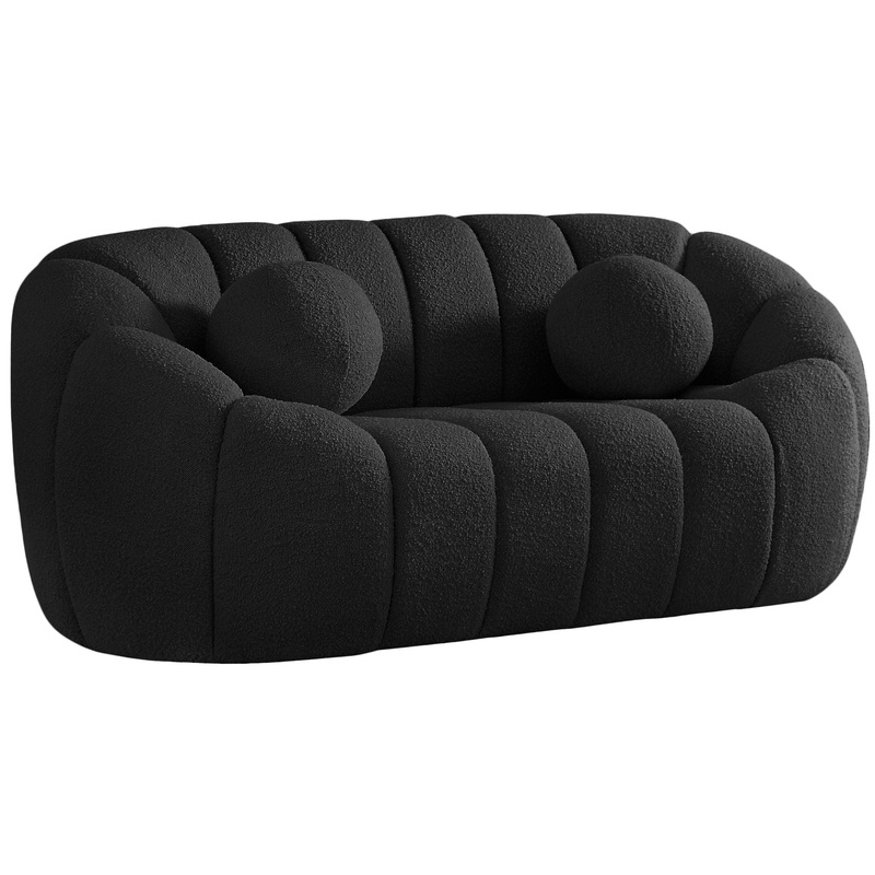 Elijah – Boucle Fabric Loveseat
