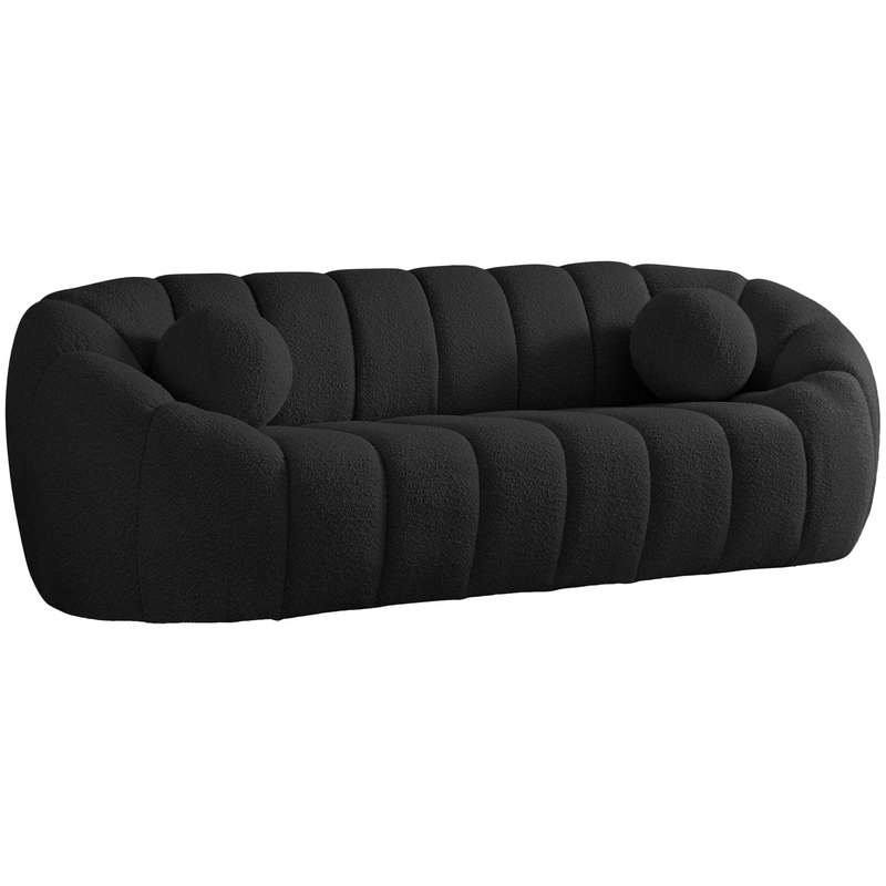 Elijah – Boucle Sofa|Black|Gray|Beige|Green