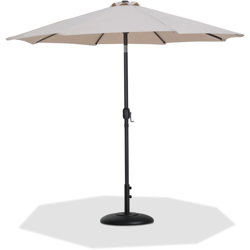 Fiji – Aluminum Patio Umbrella With Round Black Base