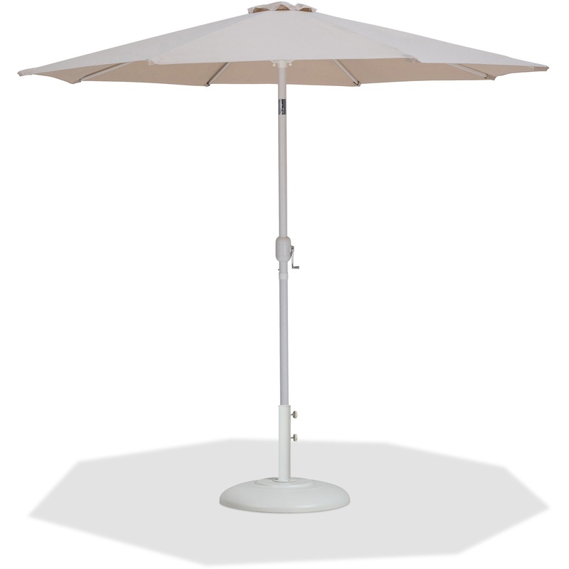 Fiji – Aluminum Patio Umbrella With Round White Base