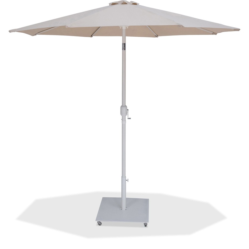 Fiji – Aluminum Patio Umbrella With Square White Base