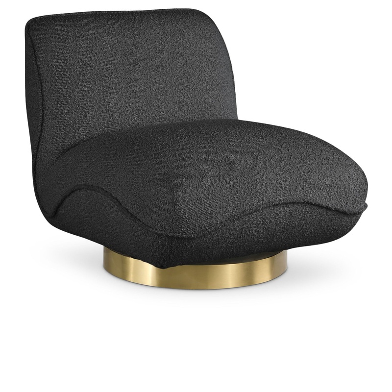 Geneva – Swivel Accent Chair|Black|White|Dark Green