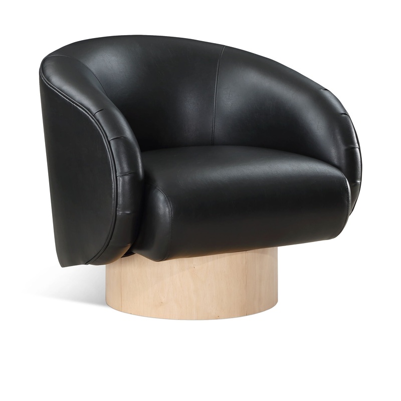 Gibson – Swivel Accent Chair|Black|Light Brown|White|Dark Green